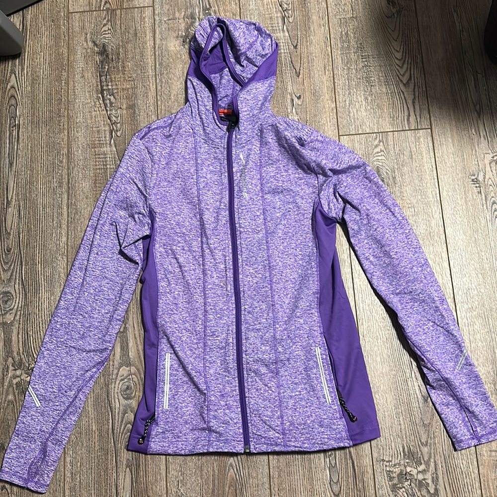 Purple Marled Brooks Running Jacket
